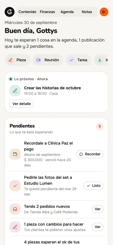 Gott en el celular, estilo Clásico.
